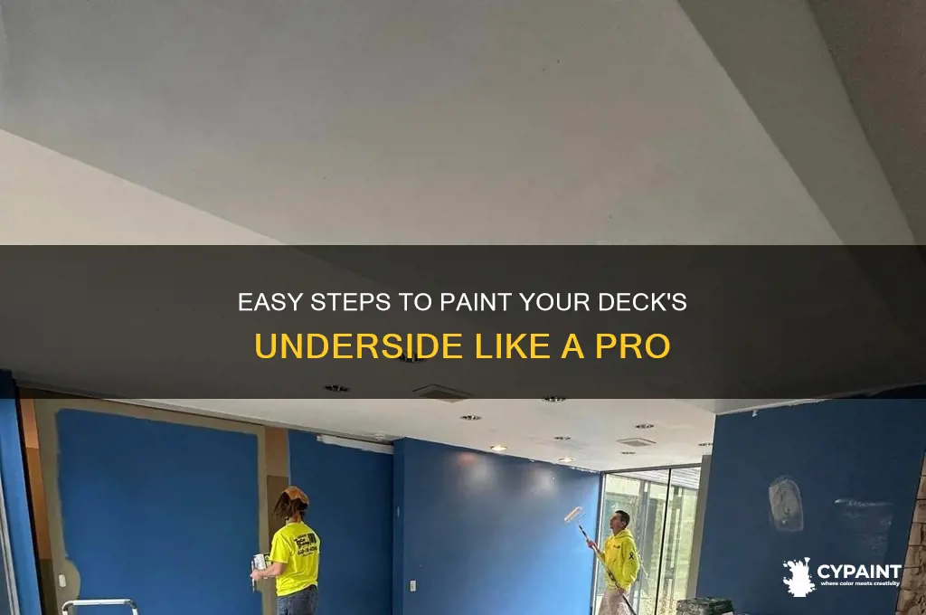 how to paint the underside of a deck