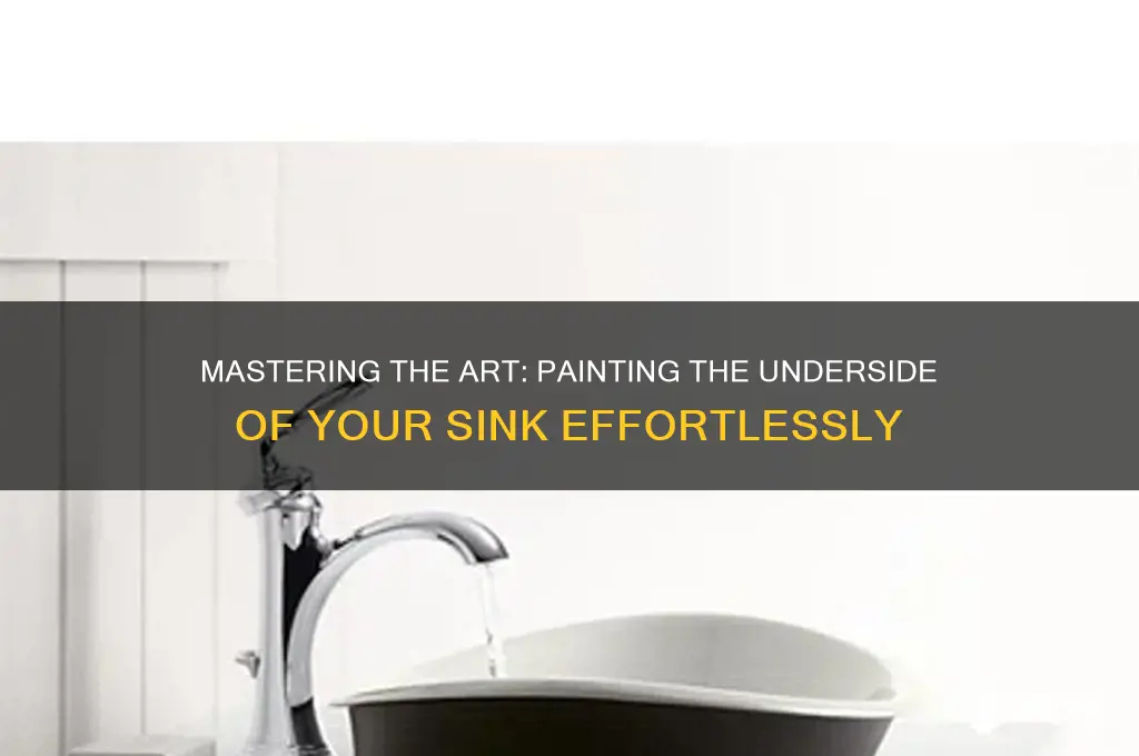 how to paint the underside of a sink
