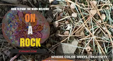 Rock Art: Painting 'Welcome' Like a Pro