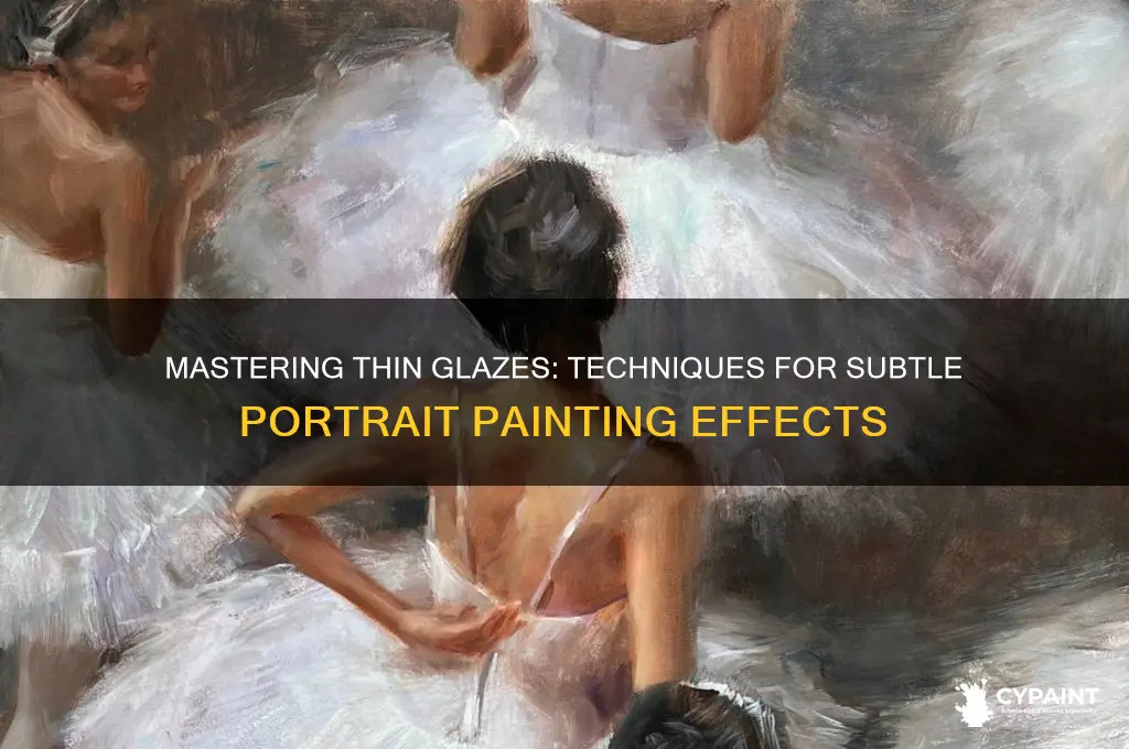 how to paint thin cover on a portrait