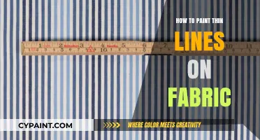 Mastering Precision: Techniques for Painting Thin Lines on Fabric