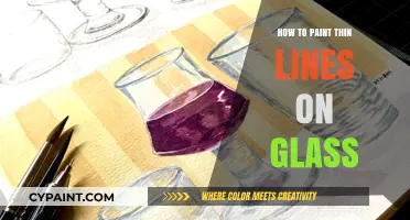 Mastering Precision: Techniques for Painting Thin Lines on Glass
