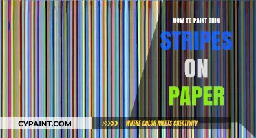 Mastering Thin Stripes: Techniques for Painting on Paper with Precision
