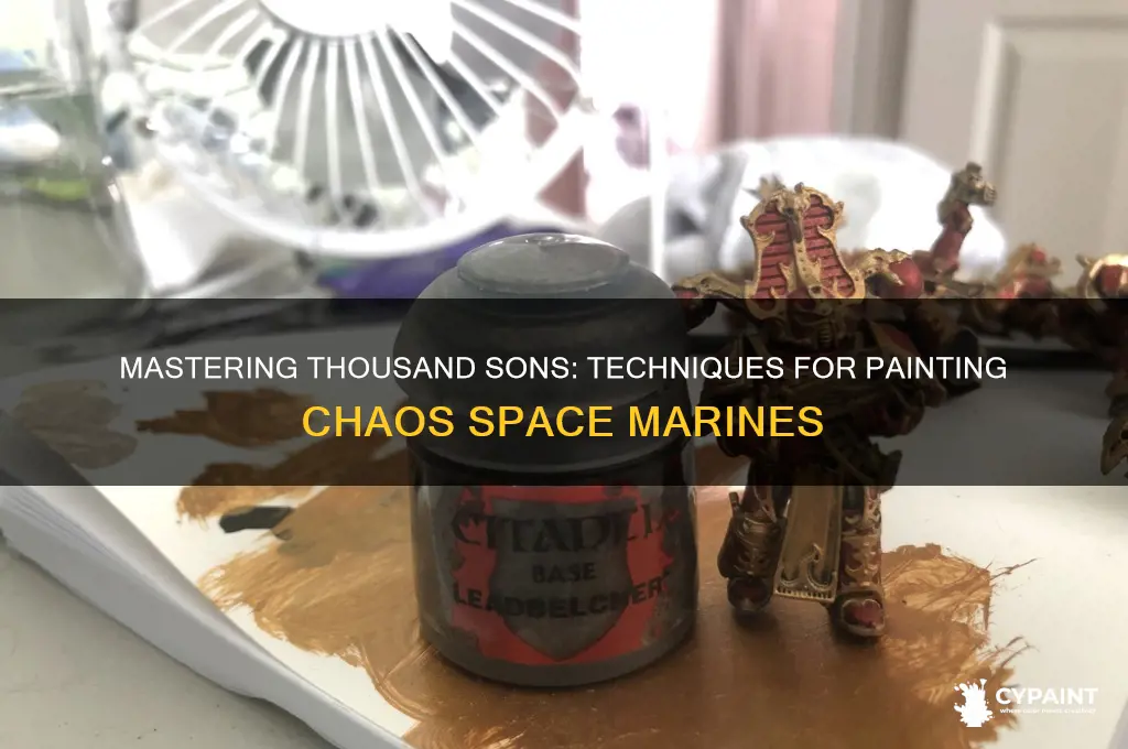 how to paint thousand sons chaos space marines