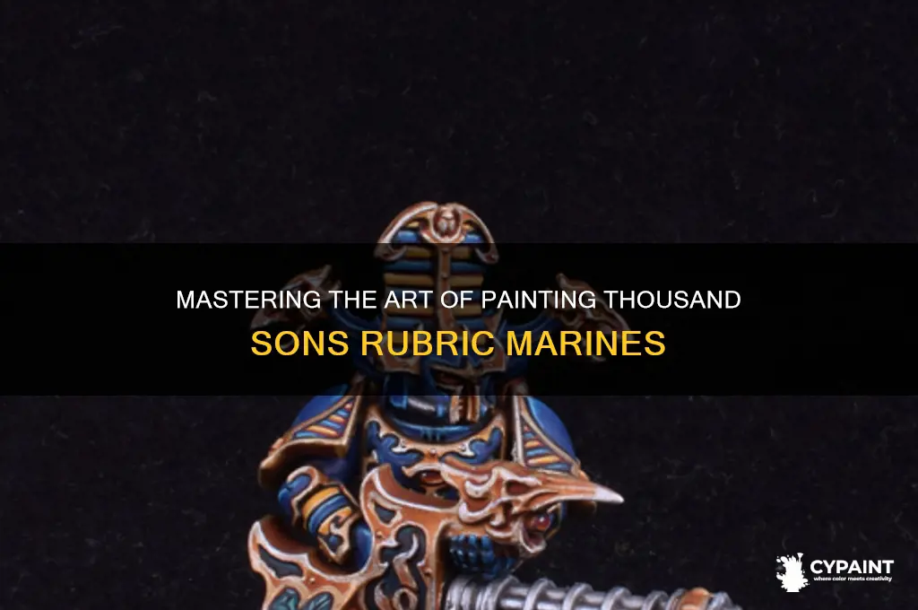 how to paint thousand sons rubric marines