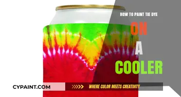 Creative Cooler Makeover: Painting Vibrant Tie-Dye Designs Step-by-Step