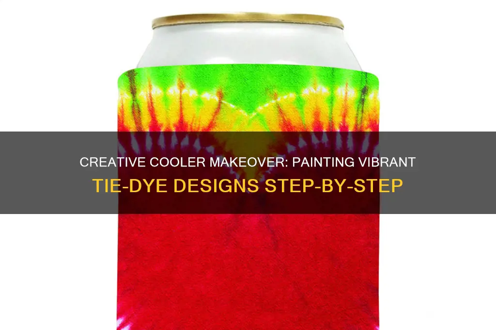 how to paint tie dye on a cooler