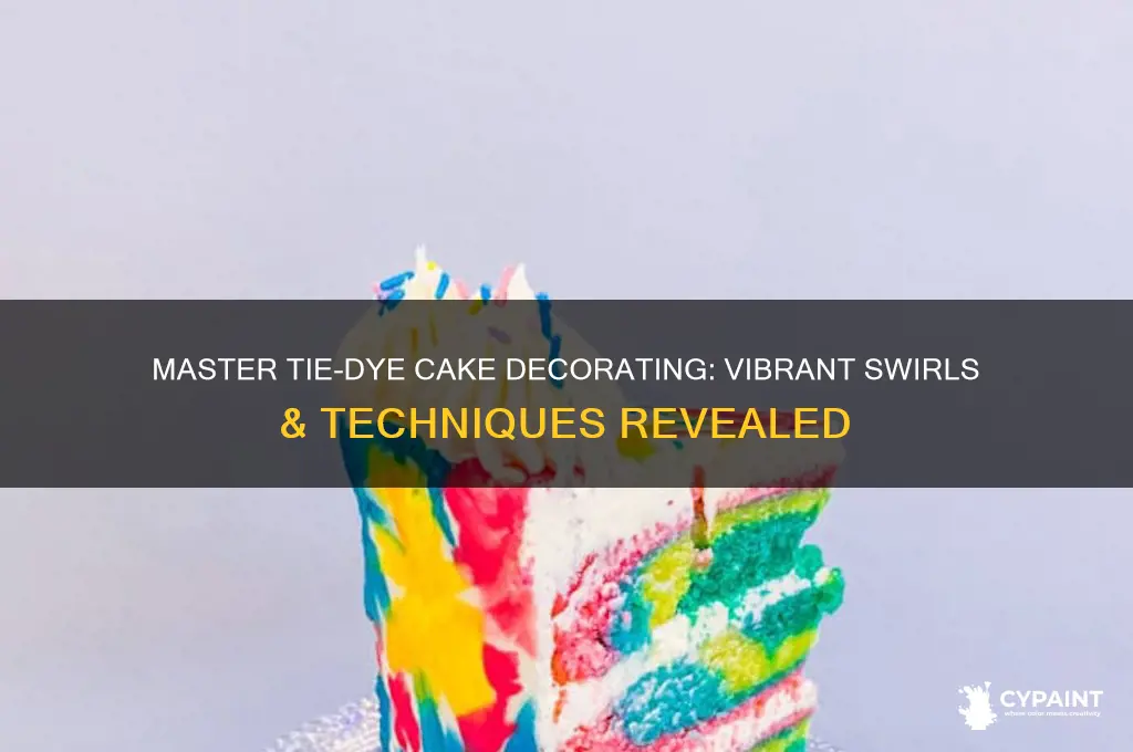 how to paint tie dye on cake