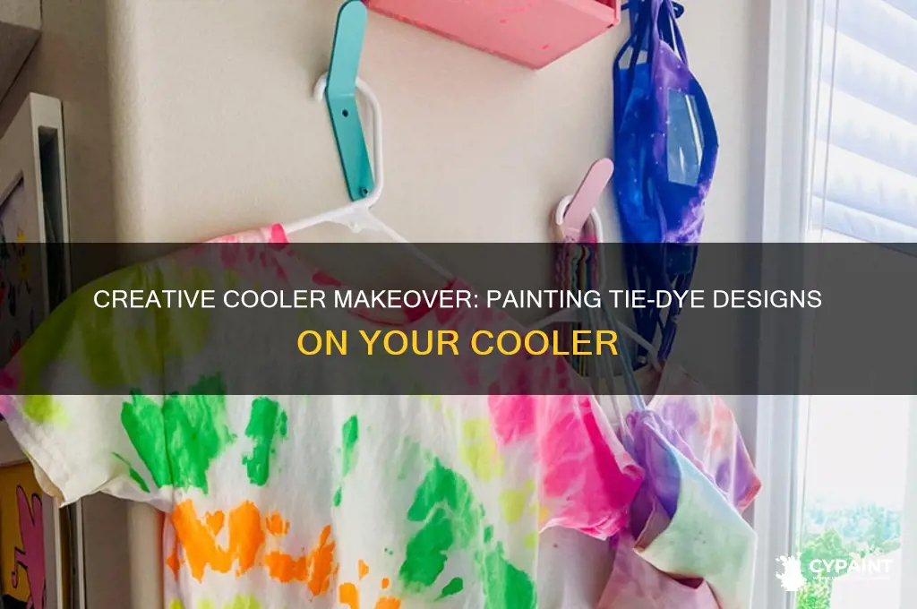 how to paint tie dye on cooler