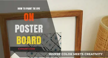 Master Tie-Dye Art: Painting Vibrant Designs on Poster Board