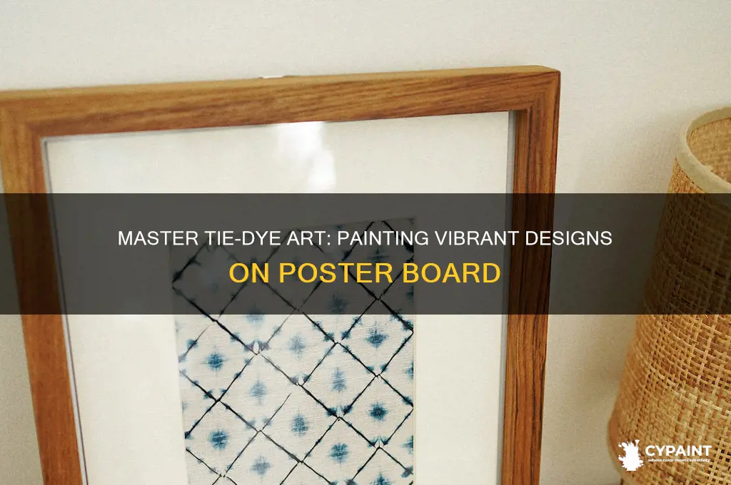 how to paint tie dye on poster board