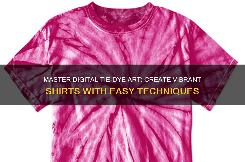 how to paint tie dye shirts digital art