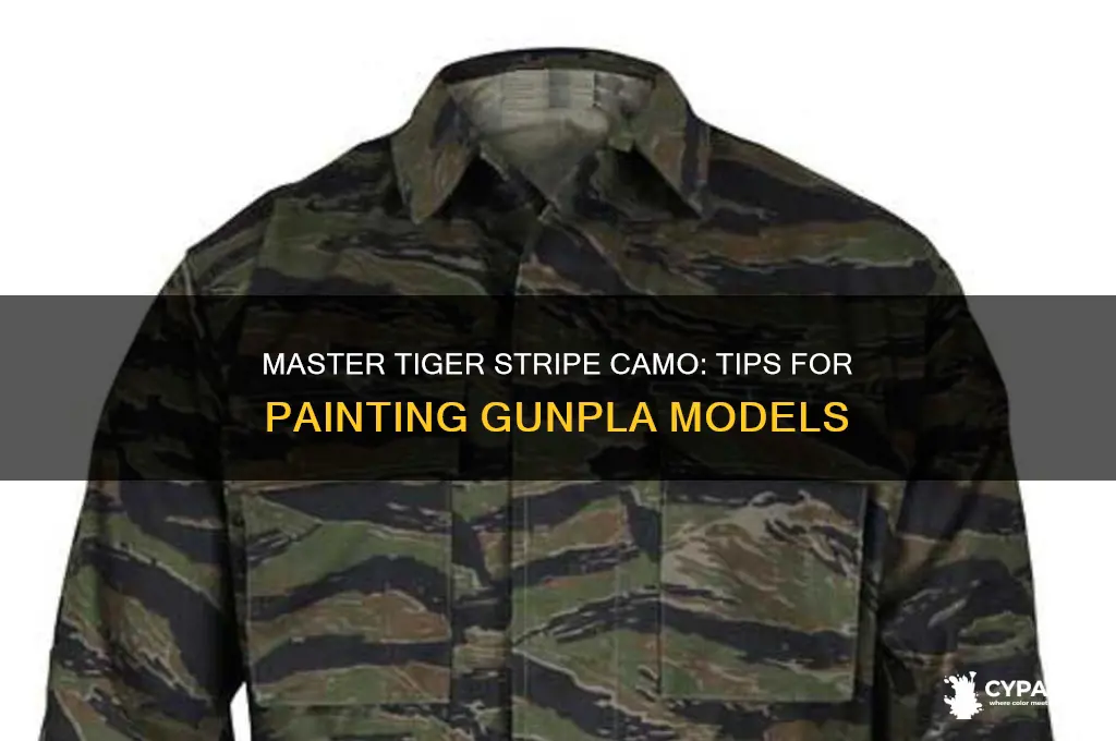 how to paint tiger stripe camo gunpla