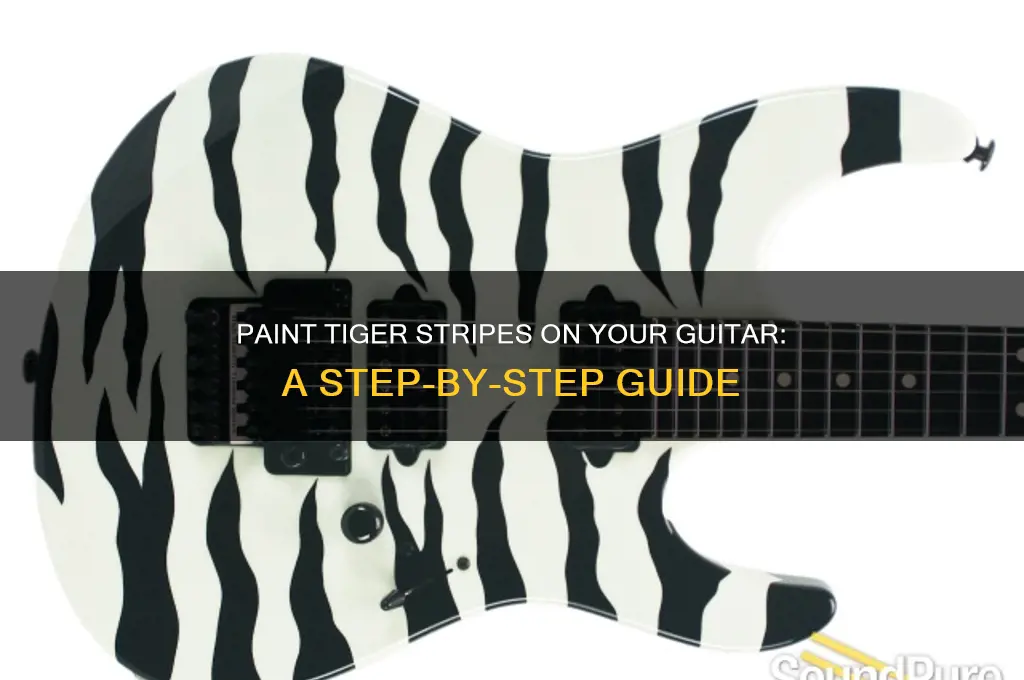 how to paint tiger stripes on a guitar
