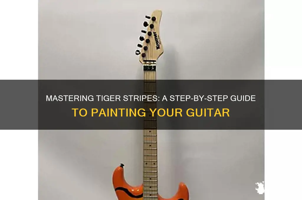 how to paint tiger stripes on guitar