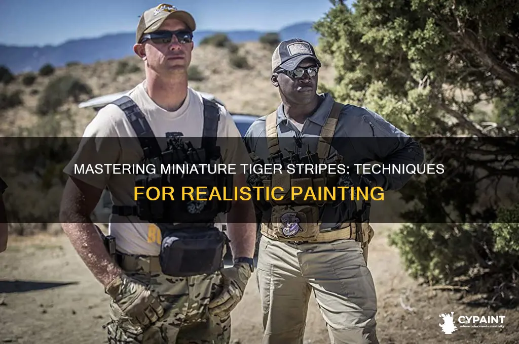 how to paint tiger stripes on miniatures
