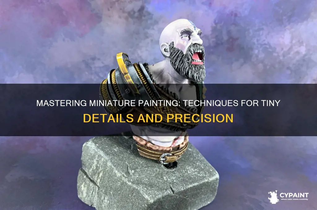 how to paint tiny details on miniatures