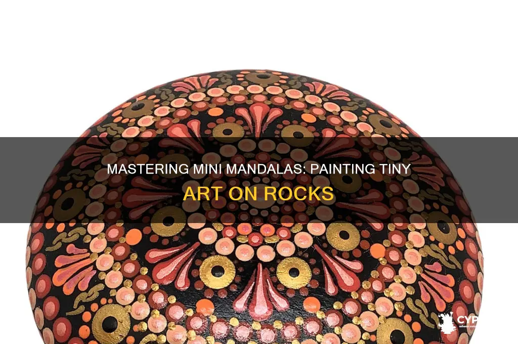how to paint tiny mandalas on 1 rocks