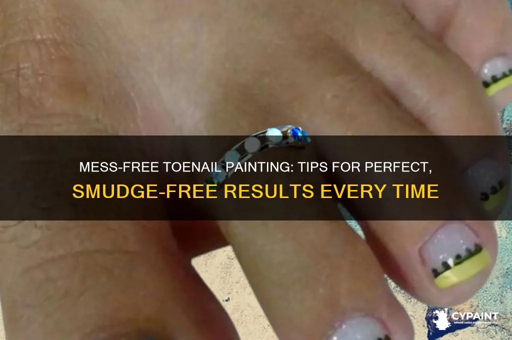 how to paint toenails without making a mess