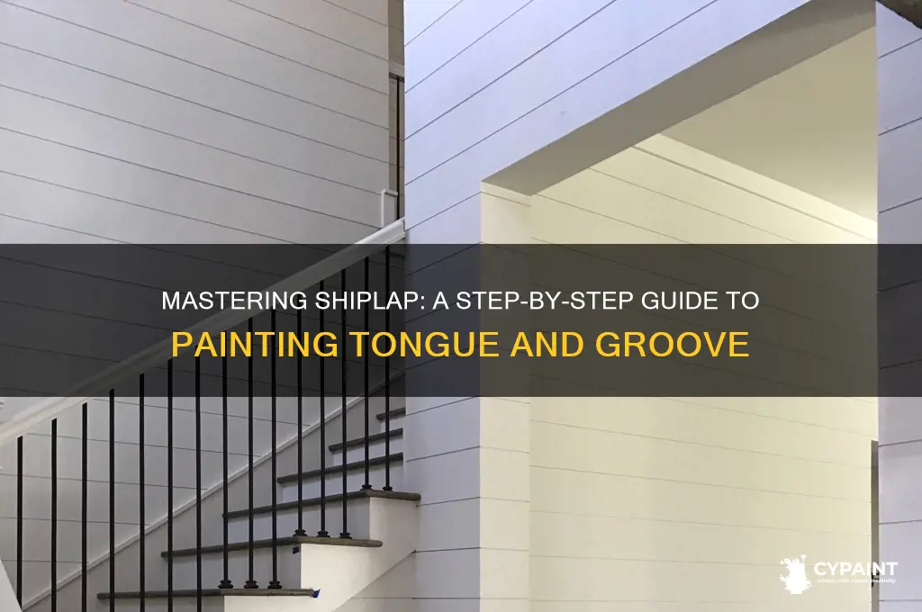 how to paint tongue and groove shiplap