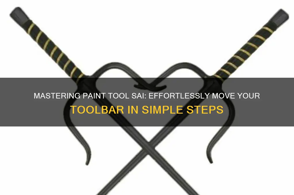 how to paint tool sai move the toolbar