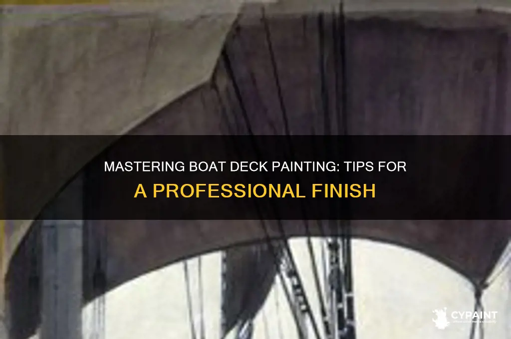 how to paint top deck of boat