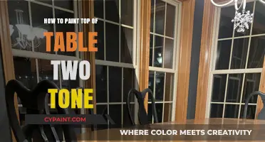 Two-Tone Table Top Painting: Easy Steps for a Stylish Finish