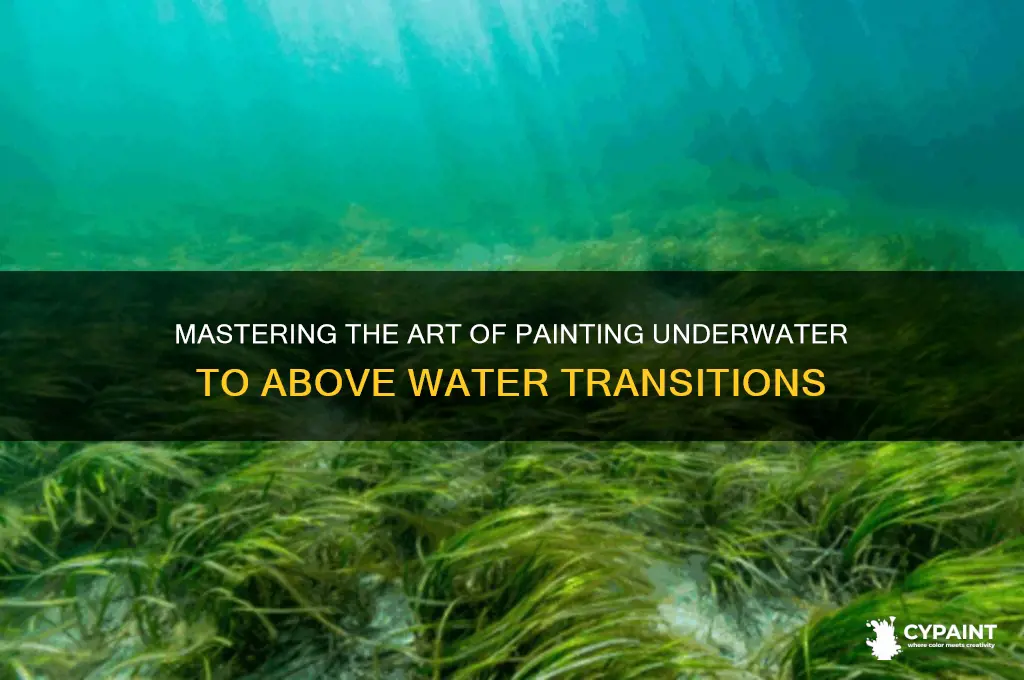 how to paint transition from underwater to above