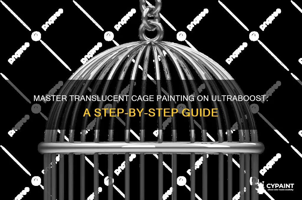 how to paint translucent cage on ultraboost