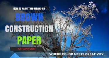 Creating Tree Bark Art on Brown Construction Paper