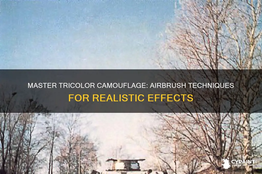 how to paint tricolor camouflage with an airbrush