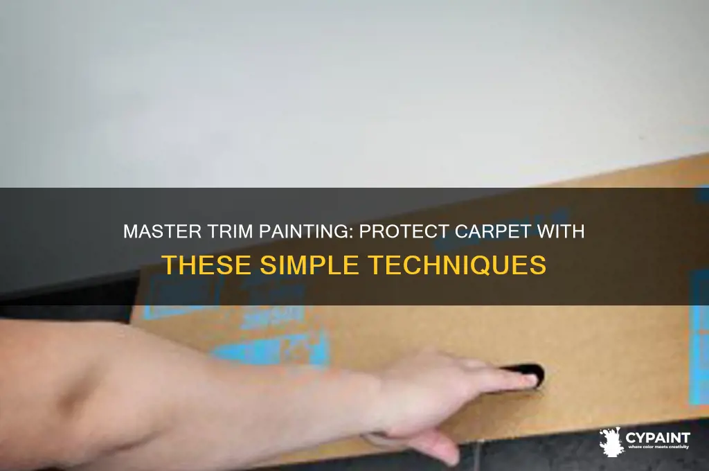 how to paint trim and protect carpet
