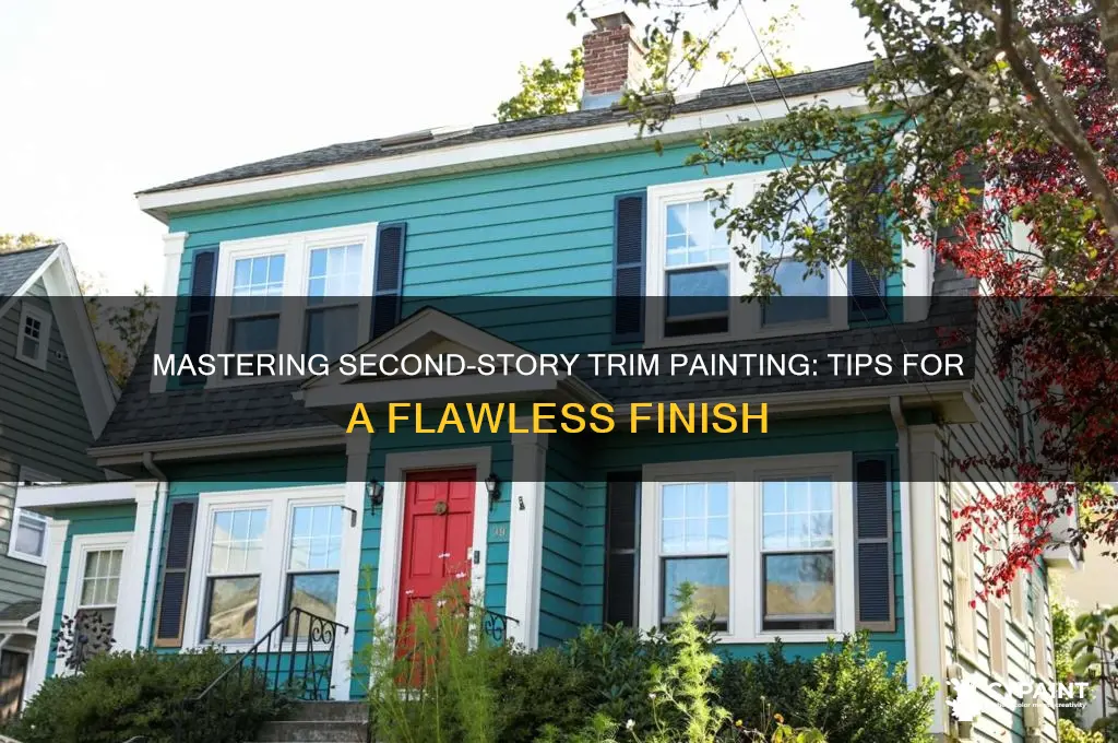 how to paint trim on second story