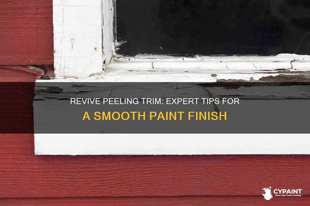 how to paint trim that is peeling