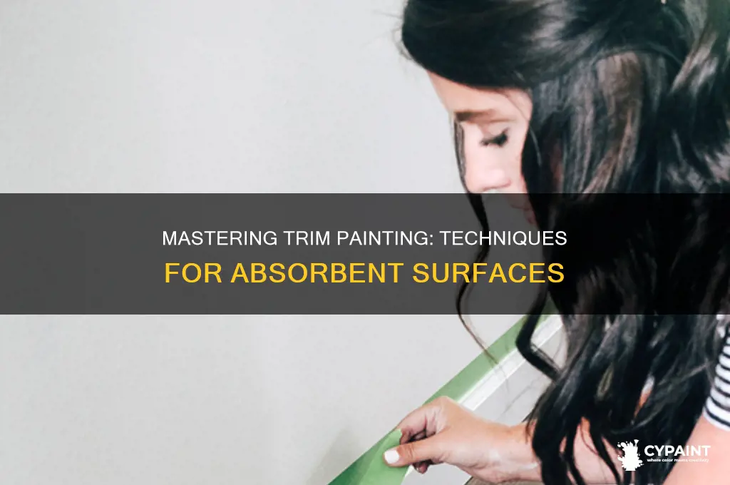 how to paint trim that soaks in