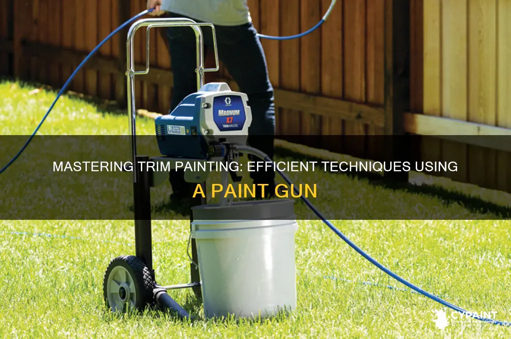 how to paint trim with paint gun