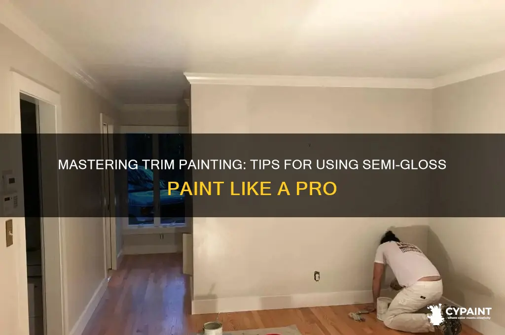 how to paint trim with semi gloss paint
