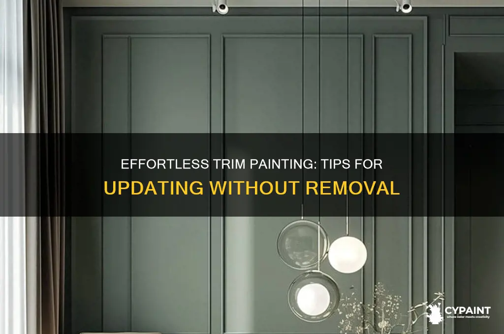 how to paint trim without taking it off