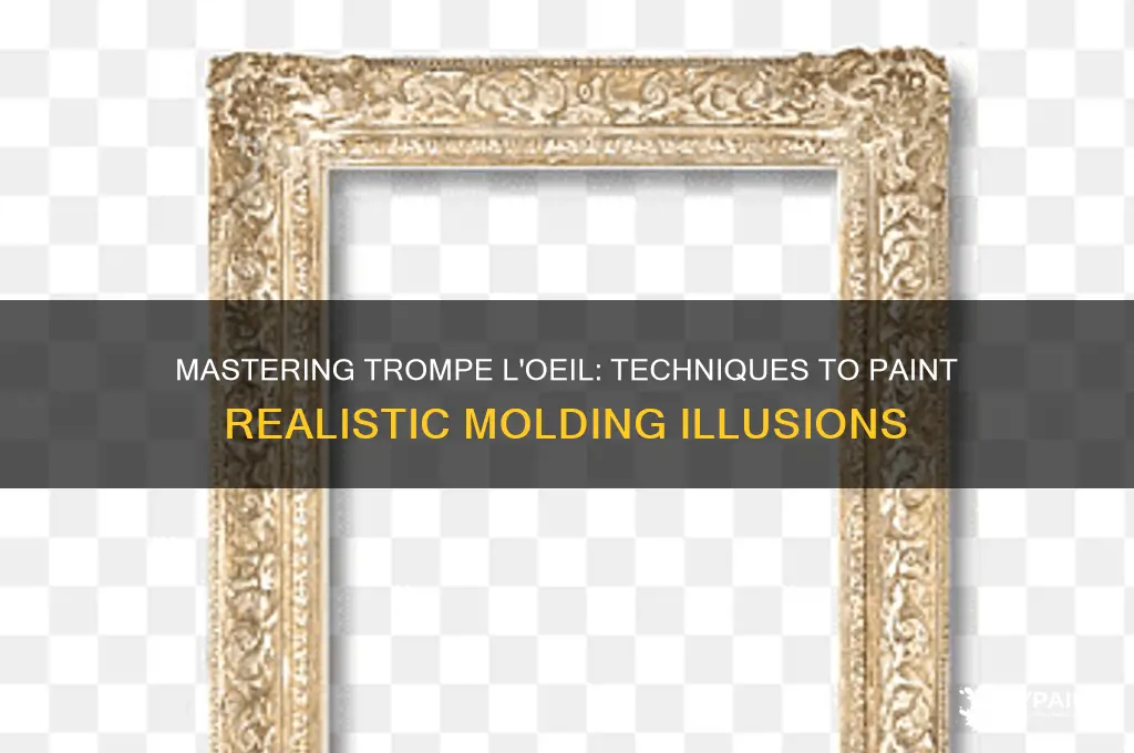 how to paint trompe l oeil molding