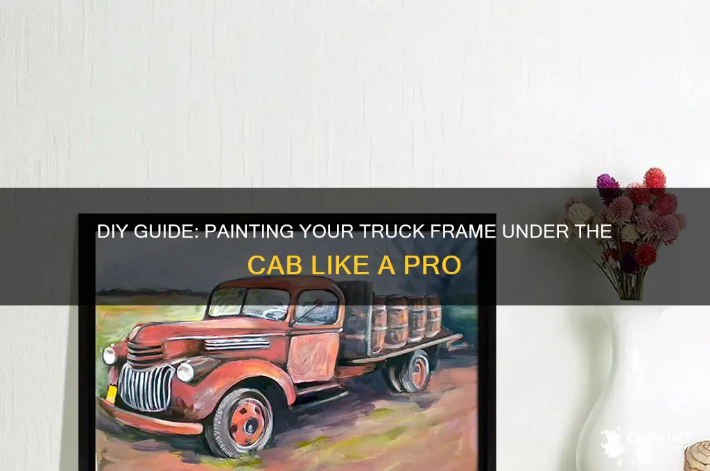 how to paint truck frame under cab