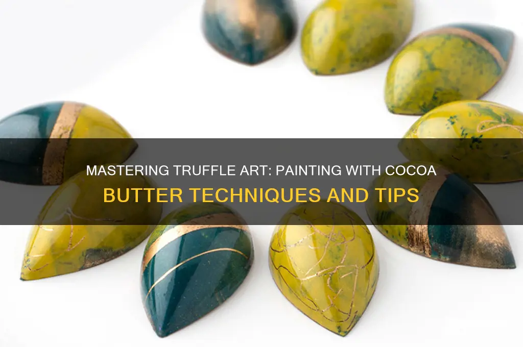 how to paint truffles with coco butter