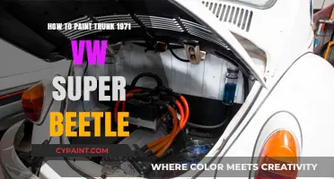 Revive Your 1971 VW Super Beetle: Trunk Painting Guide