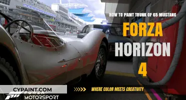 Mastering the Art of Painting a 65 Mustang Trunk in Forza Horizon 4