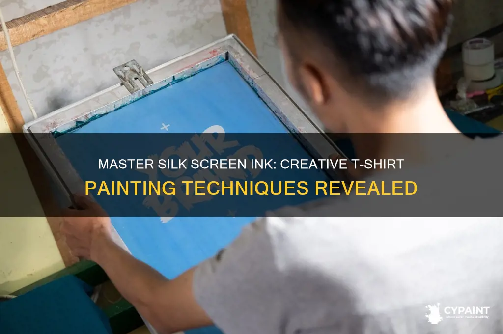 how to paint tshirts with silk screen ink