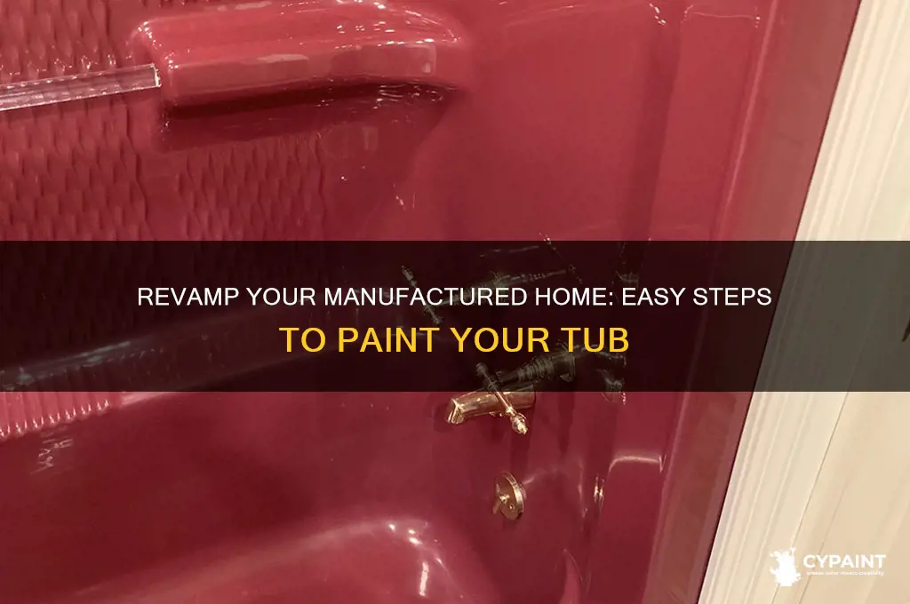 how to paint tub in manufactured home