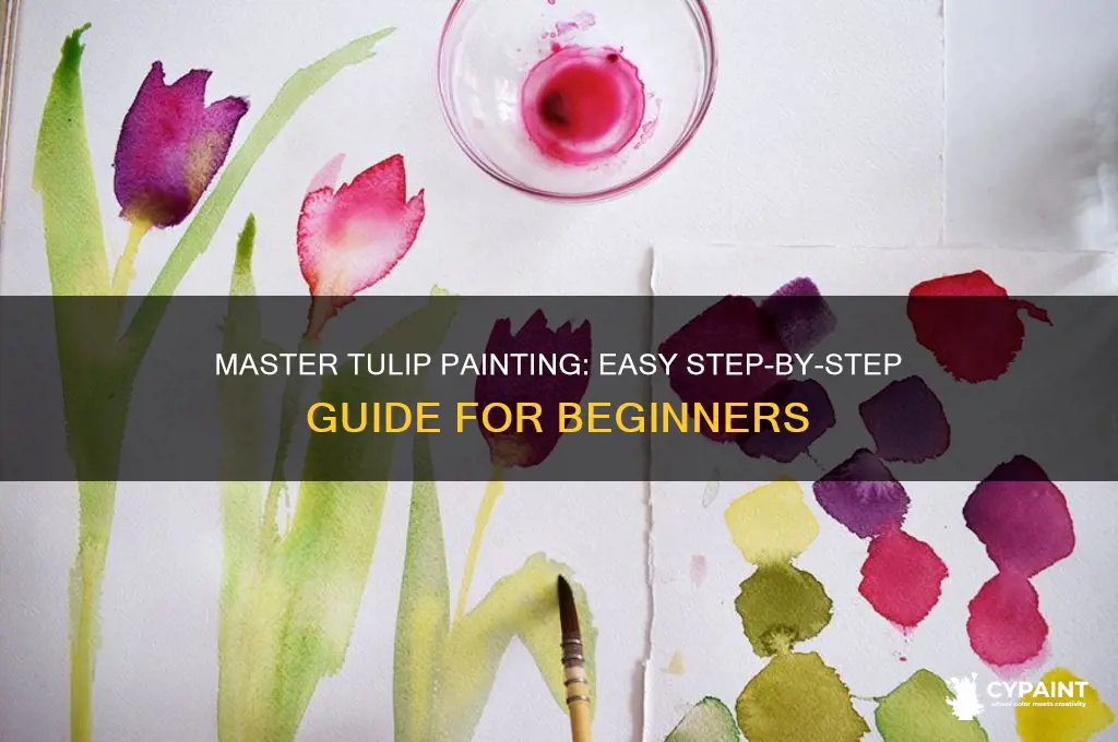 how to paint tulips step by step