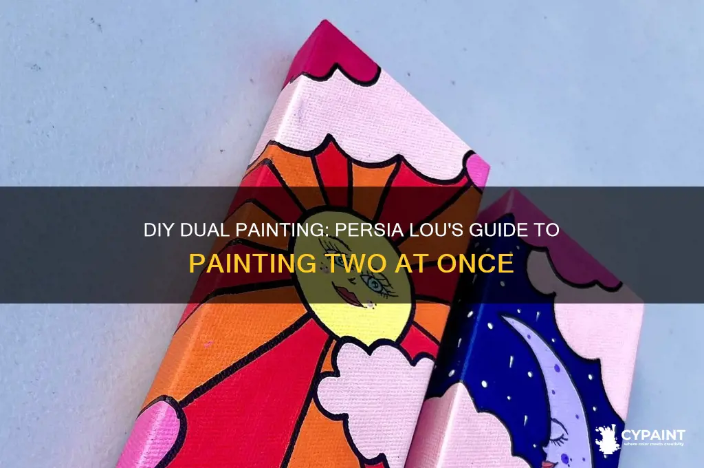 how to paint two paintings at once diy persia lou