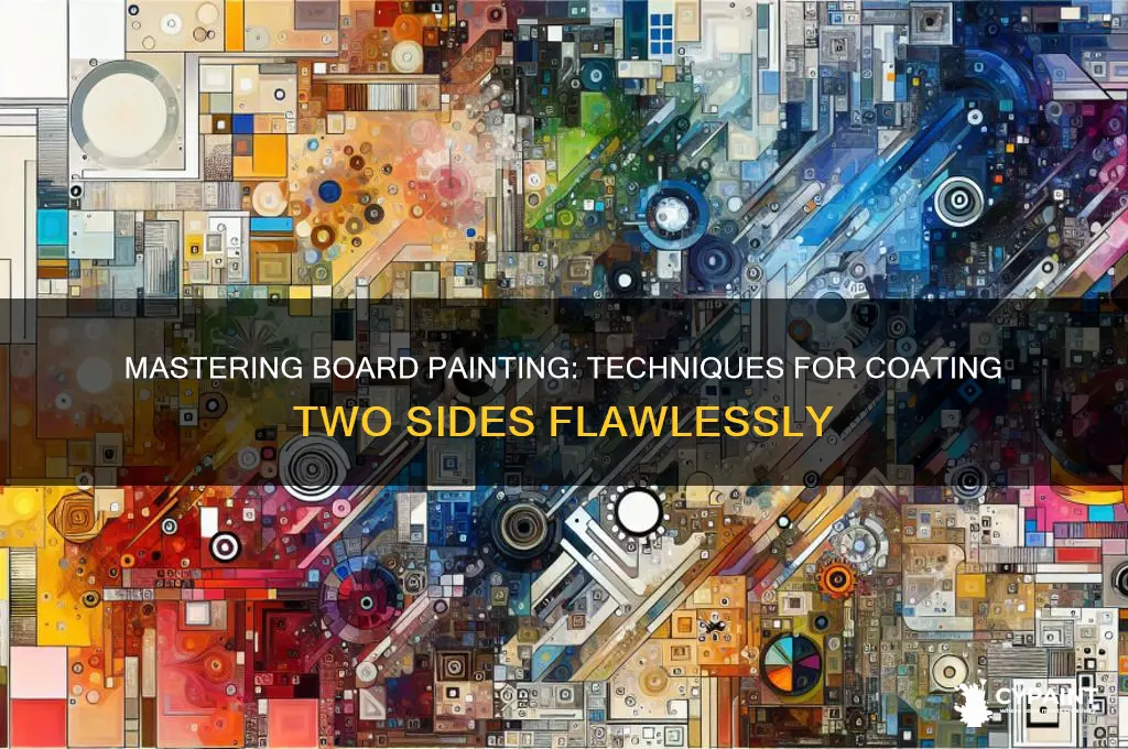 how to paint two sides of a board