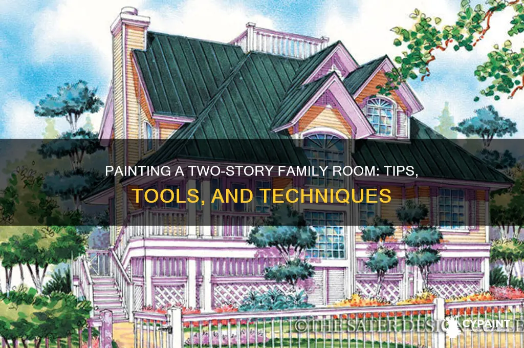 how to paint two story family room