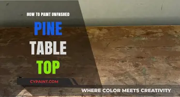 Transform Your Unfinished Pine Table Top: A Step-by-Step Painting Guide